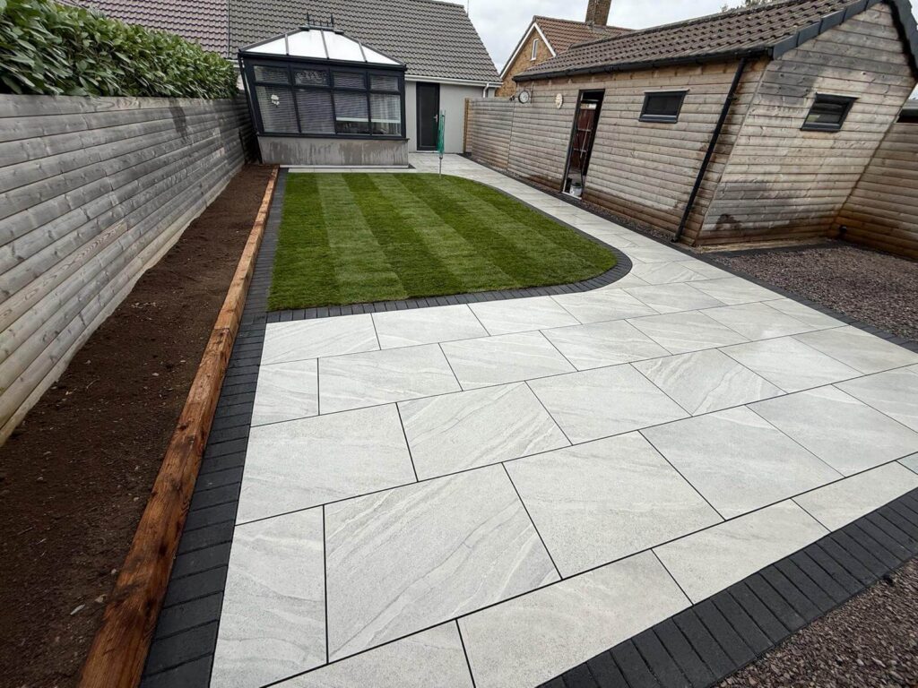 new back garden patio