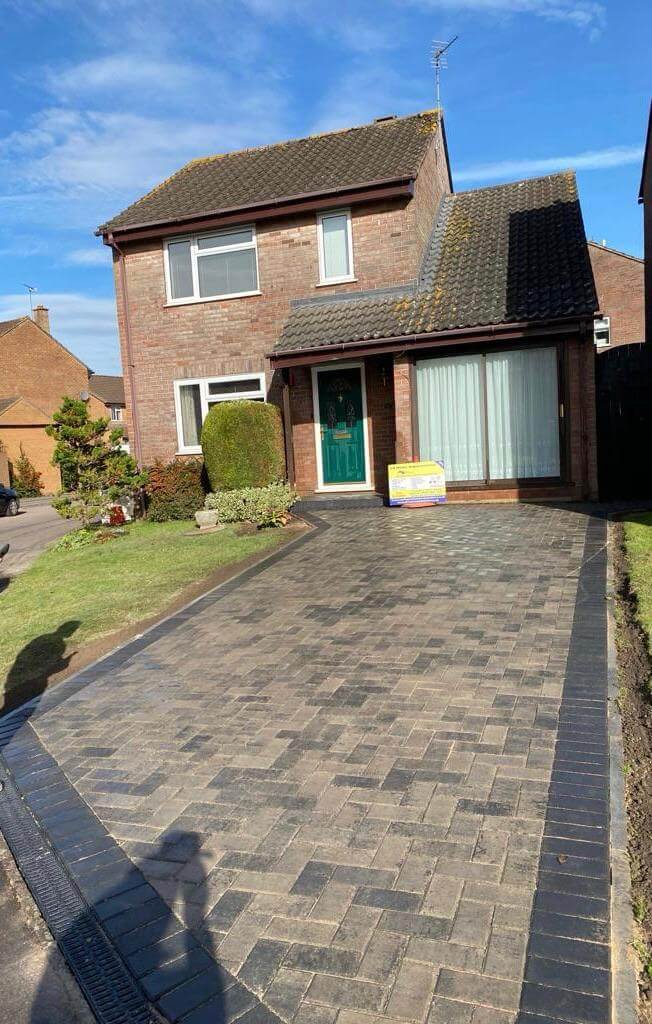 new driveway for a house